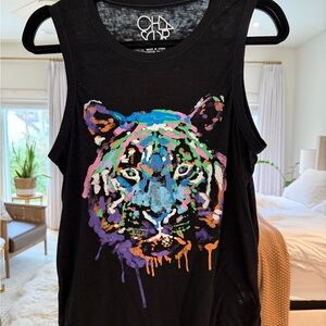 Chaser Tiger Graphic Tank Top